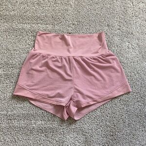 Halara • Rose Cloud Mesh Back High Waisted 2-in-1 Casual Shorts